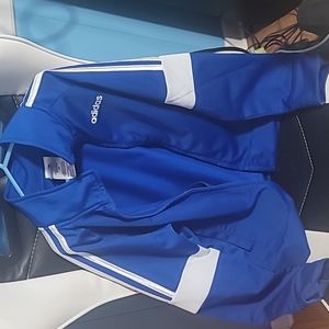 Boys blue adidas zippered jacket
